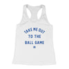 Ball Game Women's Racerback Tank (White Triblend) - LOYAL to a TEE