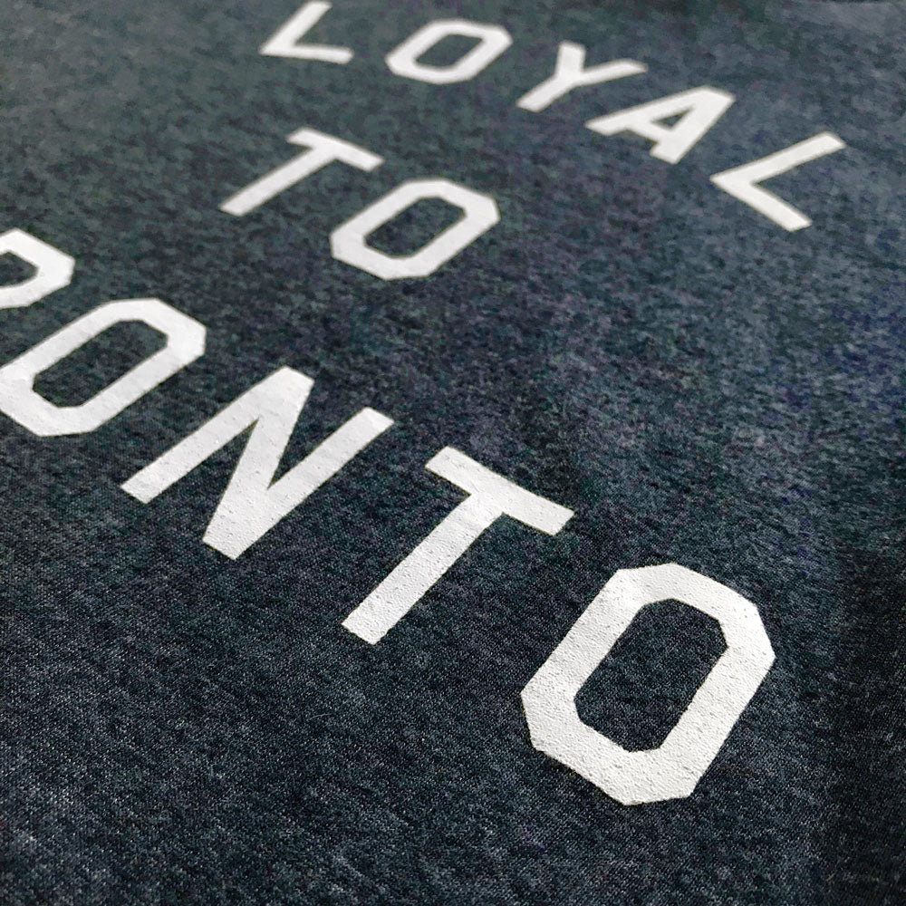 LOYAL to TORONTO Unisex Tee (Heather Navy) - LOYAL to a TEE