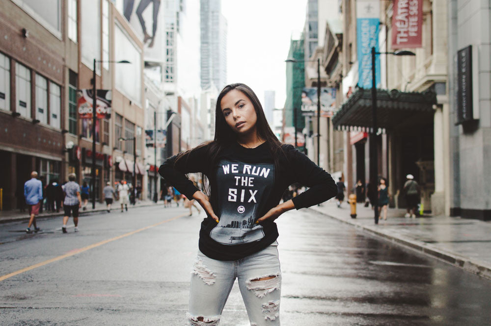 Run The Six Long Sleeve Unisex Tee (Black) - LOYAL to a TEE