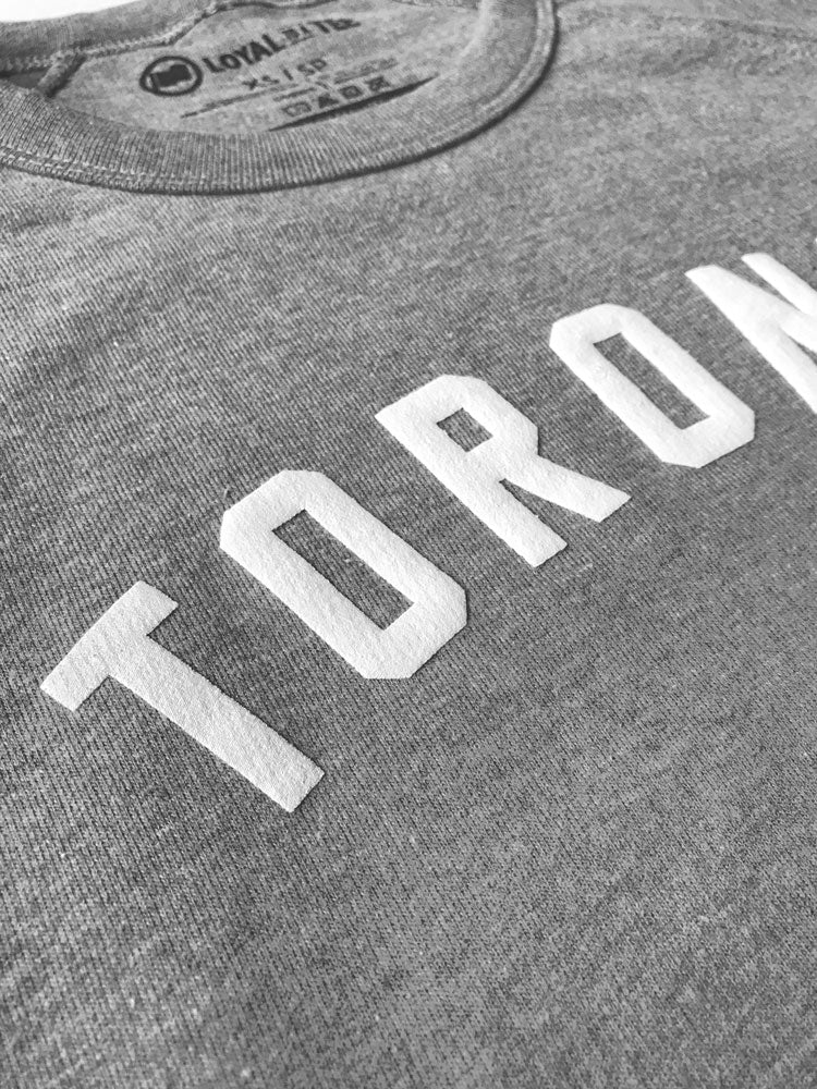 Toronto Puff Unisex French Terry Sweater (Heather Grey) - LOYAL to a TEE