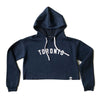 Toronto Puff Women's Cropped Hoodie (Navy) - LOYAL to a TEE