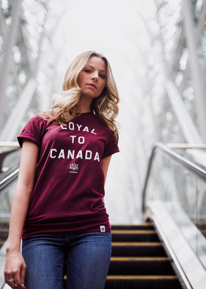LOYAL to CANADA Unisex Tee (Burgundy) - LOYAL to a TEE