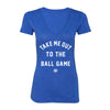 Ball Game Women's Deep-V (Royal Triblend) - LOYAL to a TEE