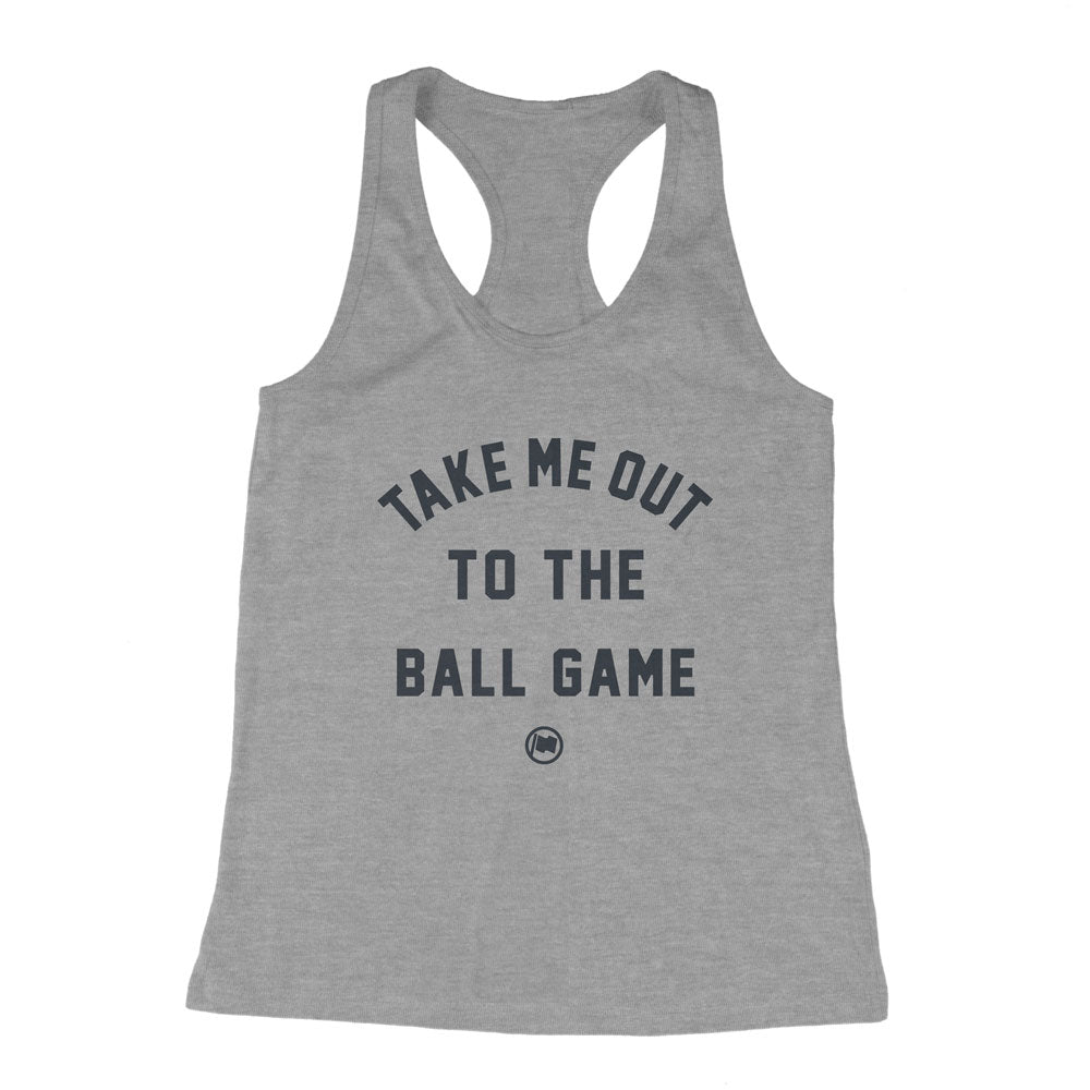 Ball Game Women's Racerback Tank (Heather Grey Triblend) - LOYAL to a TEE