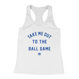 Ball Game Women's Racerback Tank (White Triblend) - LOYAL to a TEE