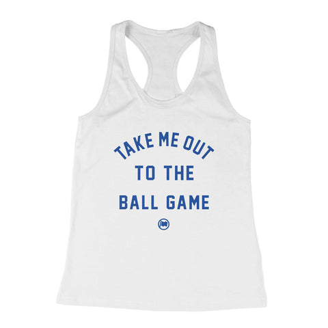 Ball Game Women's Racerback Tank (Heather Grey Triblend)
