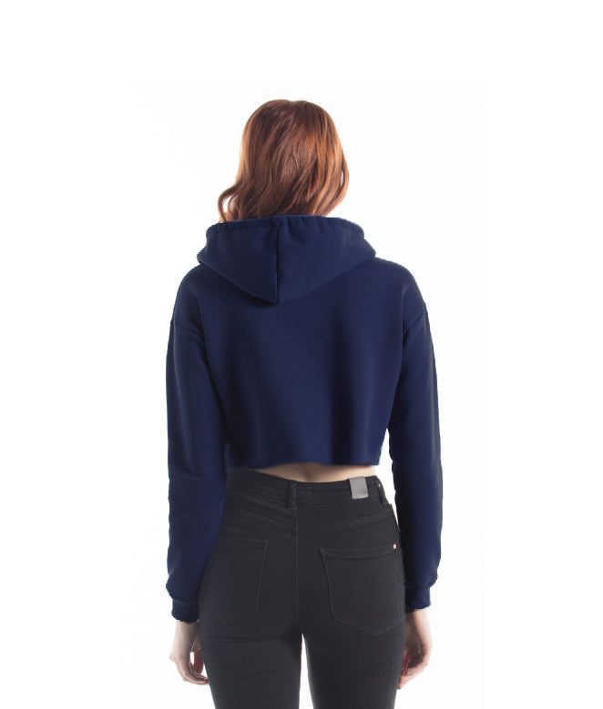 Toronto Puff Women's Cropped Hoodie (Navy) - LOYAL to a TEE