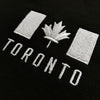 Toronto Flag Embroidered Unisex French Terry Crewneck (Black) - LOYAL to a TEE