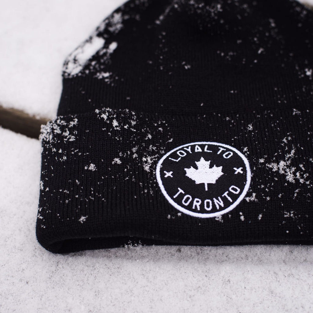 LOYAL to TORONTO Pom Knit (Black) - LOYAL to a TEE