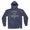 LOYAL to TORONTO Unisex French Terry Hoodie (Heather Navy) - LOYAL to a TEE