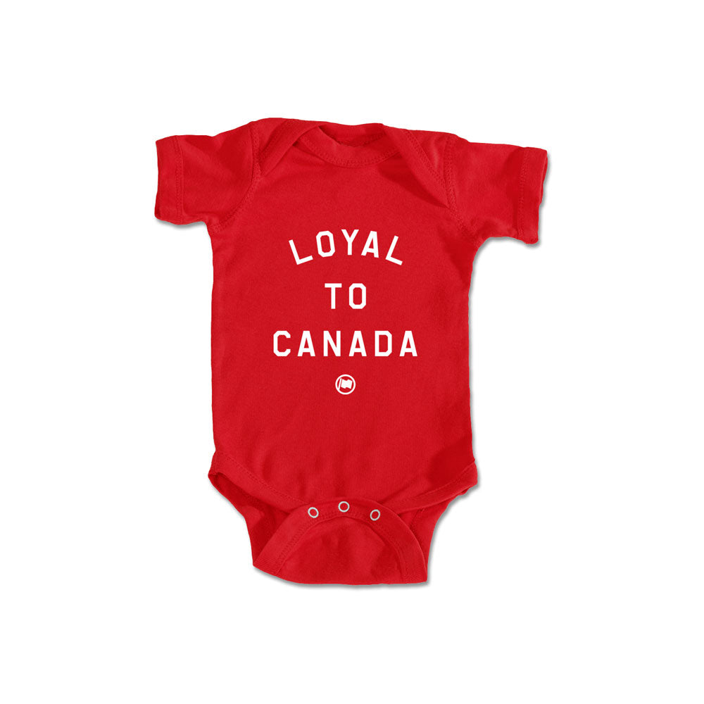 LOYAL to CANADA Baby Onesie (Red) - LOYAL to a TEE