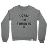 LOYAL to TORONTO Unisex French Terry Crewneck (Heather Grey) - LOYAL to a TEE
