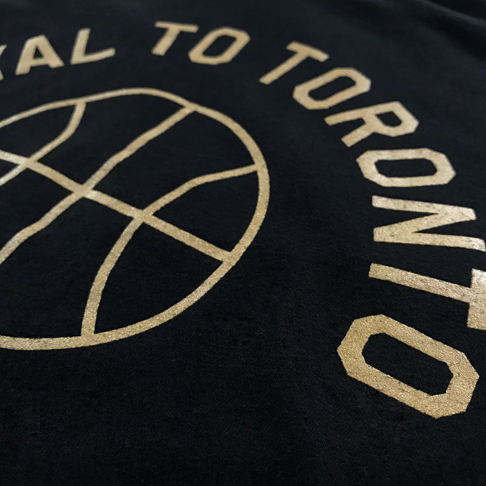 LOYAL to TORONTO Basketball Unisex Long Sleeve Tee (Black) - LOYAL to a TEE