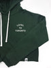 LOYAL to TORONTO Pocket Women's Cropped Hoodie (Forest Green) - LOYAL to a TEE