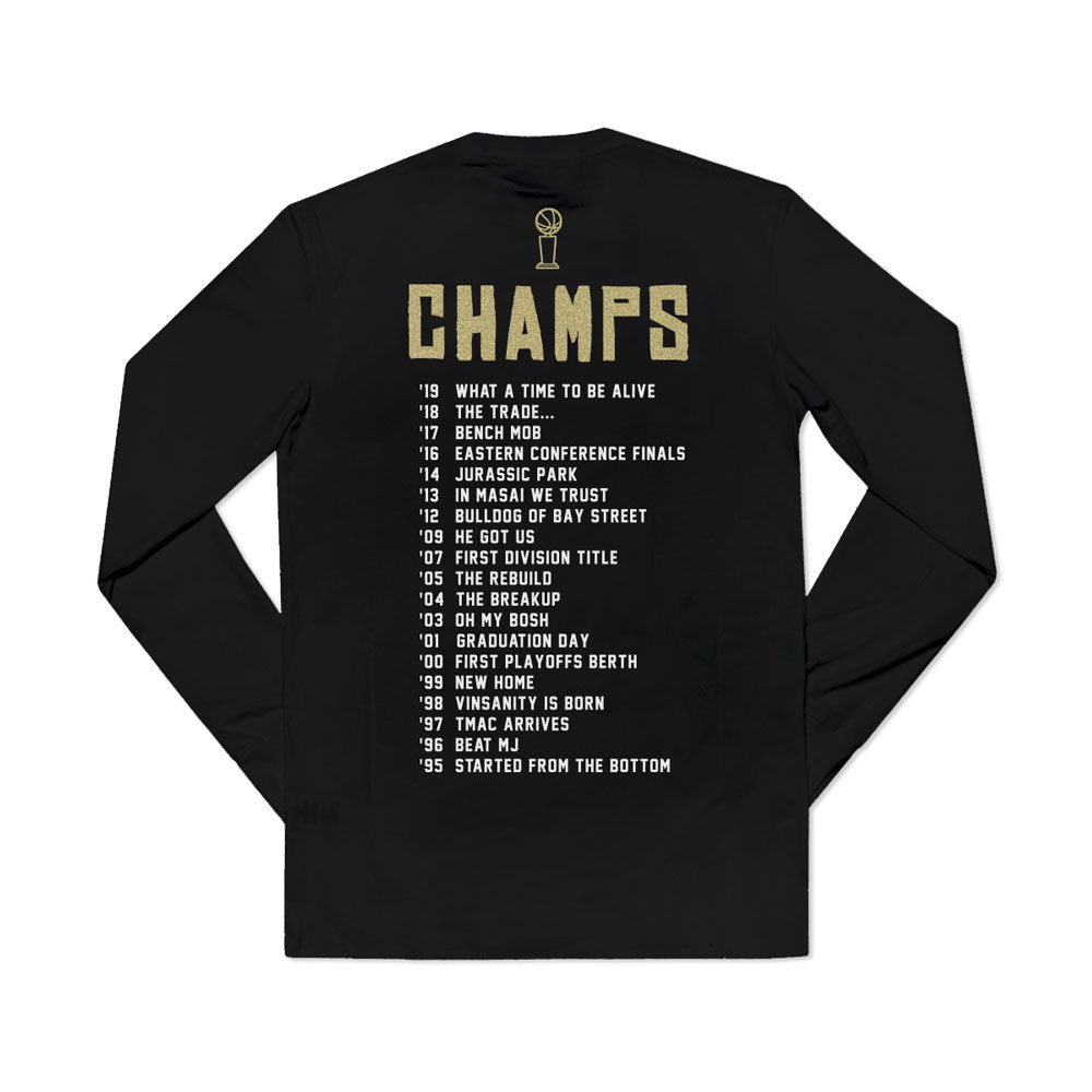 Toronto CHAMPS Unisex Long Sleeve Tee (Black) - LOYAL to a TEE