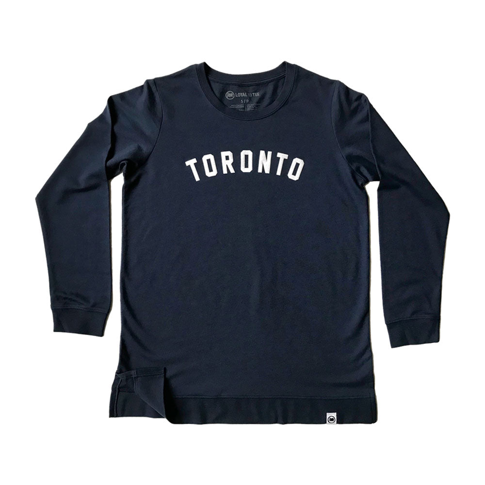 Toronto Puff Unisex French Terry Sweater (Navy) - LOYAL to a TEE