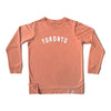 Toronto Puff Unisex French Terry Sweater (Peach) - LOYAL to a TEE