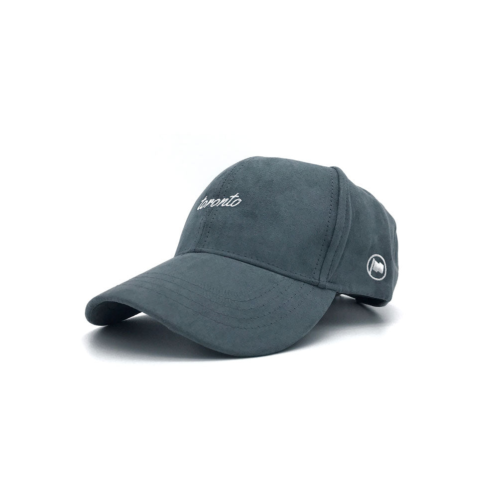 Toronto Script Suede Strapback (Slate) - LOYAL to a TEE