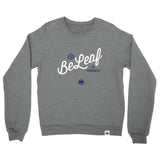 BeLeaf Unisex French Terry Crewneck (Heather Grey) - LOYAL to a TEE