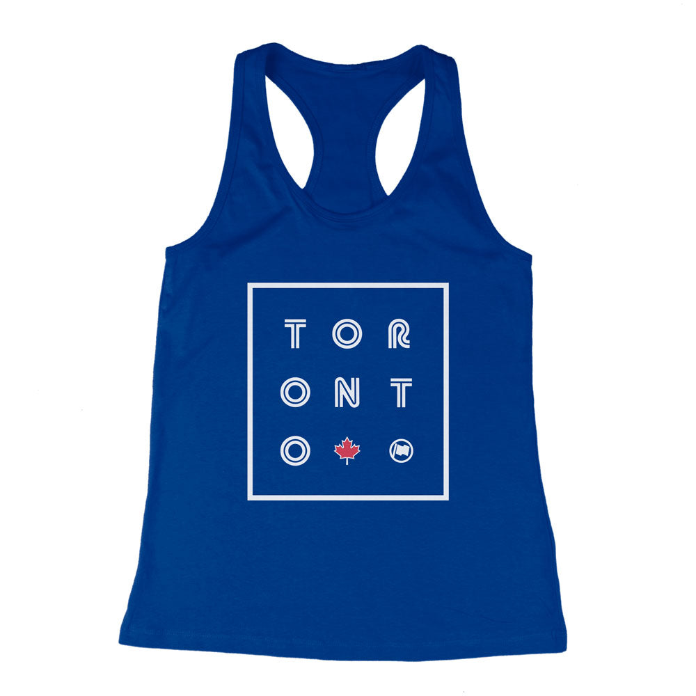TORONTO Women's Racerback Tank (Blue) - LOYAL to a TEE
