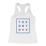 TORONTO Women's Racerback Tank (White Triblend) - LOYAL to a TEE