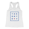TORONTO Women's Racerback Tank (White Triblend) - LOYAL to a TEE